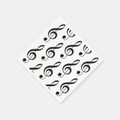 Treble Clef Musical Paper Napkin Servetten (Hoek)