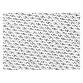 Treble Clef Musical Tablecloth Tafelkleed (Voorkant (Horizontaal))