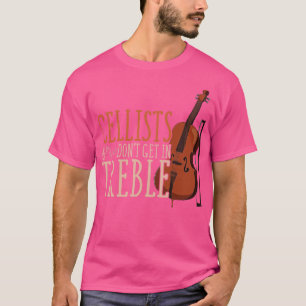 Treble Clef Musician Funny Cellist T-shirt