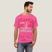 Treble Clef Musician Pianist Keyboards Piano T-shirt (Voorkant volledig)