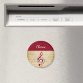 Treble Clef muziek Magneet (Insitu (Vaatwasser))