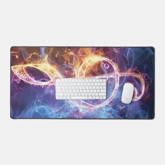 Treble Clef: Muzieknoten Digitale Kunst Bureaumat (Keyboard & Muis)