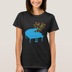 Treble Clef Muzikant Piano Speler Gift Koninklijke T-shirt
