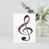 Treble Clef nebula 1 Briefkaart (Staand voorkant)