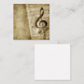  Treble Clef Notitiekaartje (Voorkant / Achterkant)