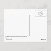 Treble Clef op Personeelsmuziek White Black Briefkaart (Achterkant)