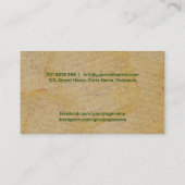 Treble Clef op Yellow Flowers  notities Visitekaartje (Achterkant)