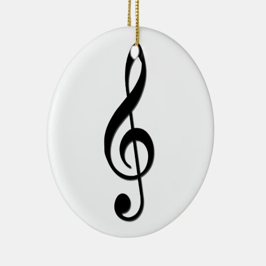 Treble Clef Ornament (Rechts)
