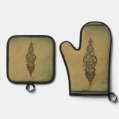  Treble Clef Ovenwant & Pannenlap Set (Voorkant)
