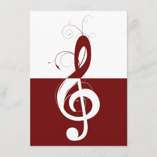 Treble Clef Overweging Kaart
