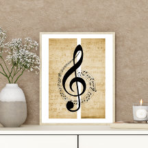 Treble Clef Personeel Muzieknoten Bladmuziek