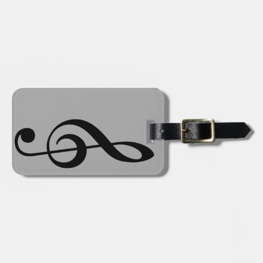 Treble Clef-pictogram Bagagelabel (Voorkant horizontaal)