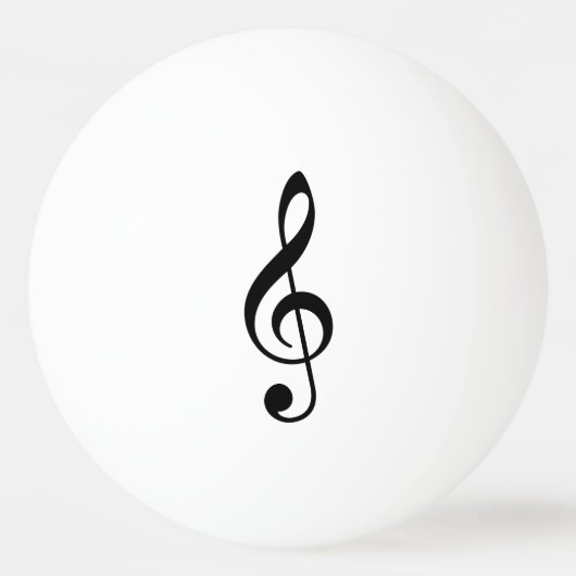 Treble Clef Ping Pong Ball (Achterkant)