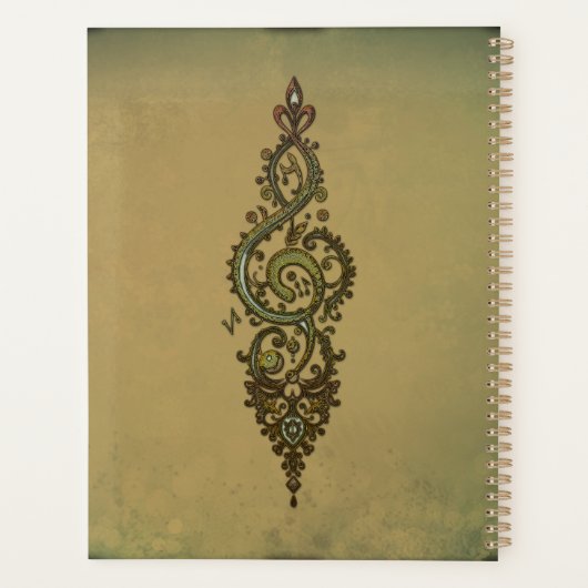 Treble Clef Planner (Achterkant)