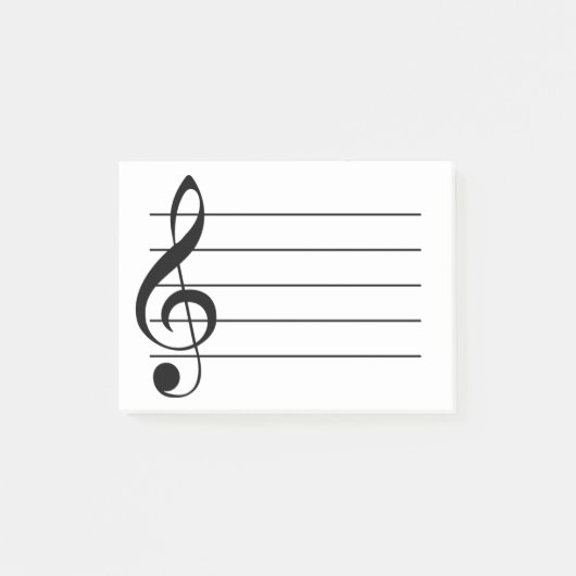 Treble Clef Post-it Notes (Voorkant)