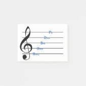 Treble Clef Post-it Notes (regelrijmpjes) (Voorkant)