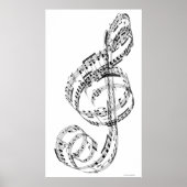 Treble Clef Poster (Voorkant)