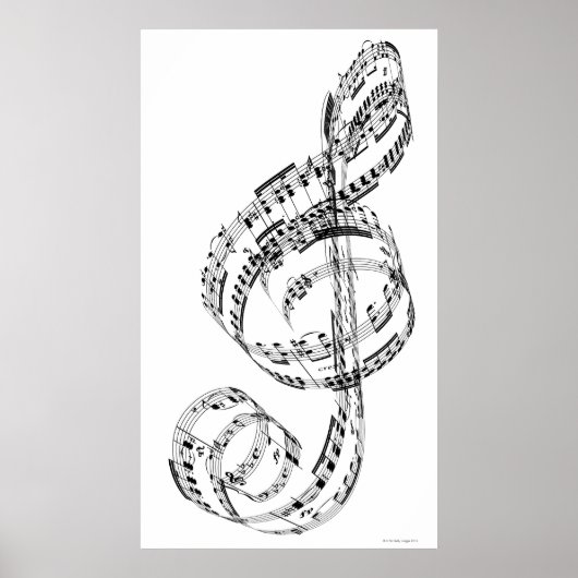 Treble Clef Poster (Voorkant)