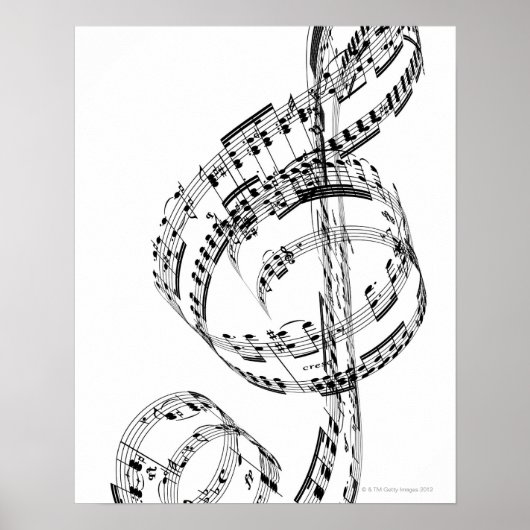 Treble Clef Poster (Voorkant)