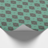 Treble Clef Quatrefoil Patroon Cadeaupapier (Hoek)