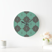 Treble Clef Quatrefoil Patroon Grote Klok (Huis)