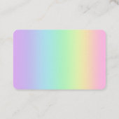 Treble Clef regenboog Visitekaartjes (Achterkant)