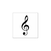 Treble Clef Rubber Stamp Rubberstempel (Afrduk)
