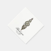  Treble Clef Servet (Hoek)