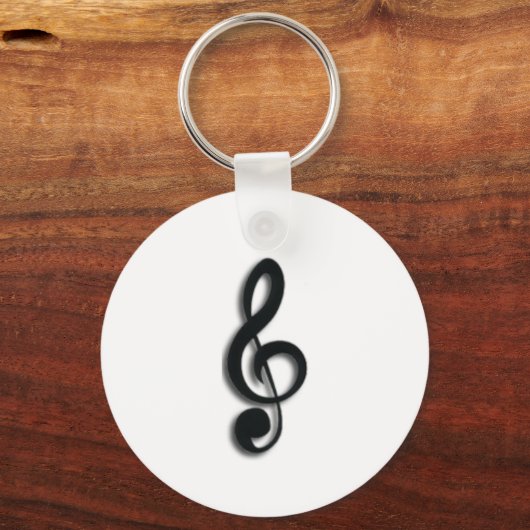 Treble Clef Sleutelhanger (Voorkant)