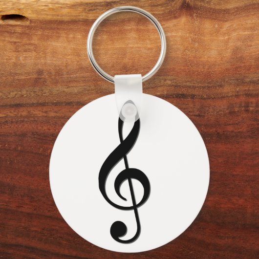 Treble Clef Sleutelhanger (Voorkant)