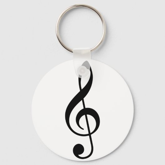 Treble Clef Sleutelhanger (Voorkant)