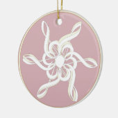 Treble Clef Sneeuwvlok Muzikaal Ornament (Links)