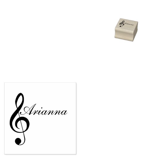  Treble Clef Stamp Rubberstempel (Gestempeld)