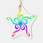 Treble Clef Star | musicus Keramisch Ornament (Links)