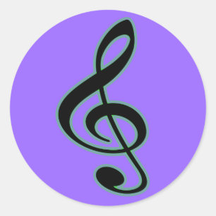 Treble Clef Sticker