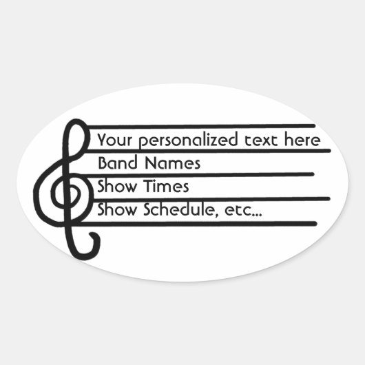 Treble Clef stickers (Voorkant)