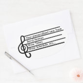 Treble Clef stickers (Envelop)