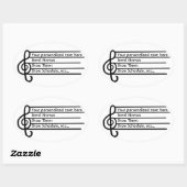 Treble Clef stickers (Vel)