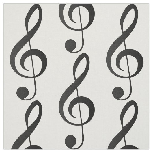 Treble Clef Stof (Swatch)