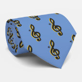 Treble Clef Stropdas (Opgerold)