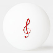 Treble Clef Table Tennis Ball (Voorkant)