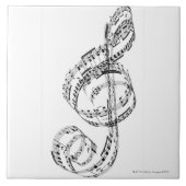 Treble Clef Tegeltje (Voorkant)
