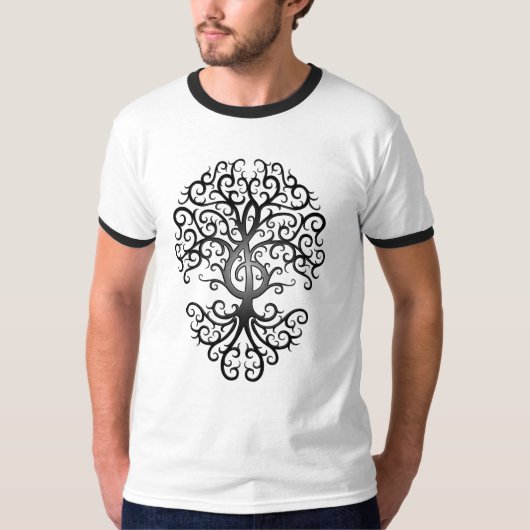 Treble Clef Tree T-shirt (Voorkant)