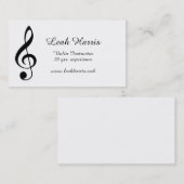 "Treble Clef"-Visitekaartjes Visitekaartje (Voorkant / Achterkant)