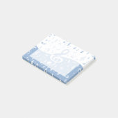 Treble Clef Wave Sky Blue en White Post-it® Notes (Schuin)