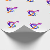 Treble Clef White Cadeaupapier (Hoek)