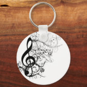 Treble Cleff Sleutelhanger (Voorkant)