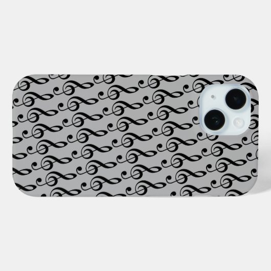 Treble Clefs Case-Mate iPhone Case (Achterkant (horizontaal))
