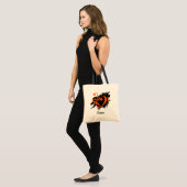 Treble en Bass Clef Hart Sinaasappel  Tote Bag (Voorkant (model))