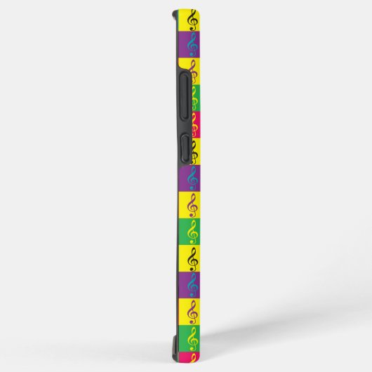 Treble Kleef Patroon Kleurrijk Helder Samsung Galaxy Hoesje (Rechterkant)